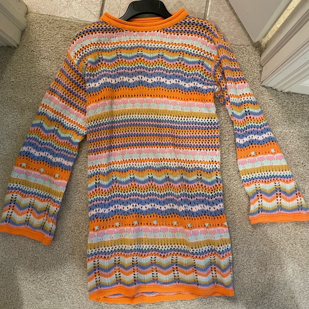 Crochet Knit Dress/Coverup